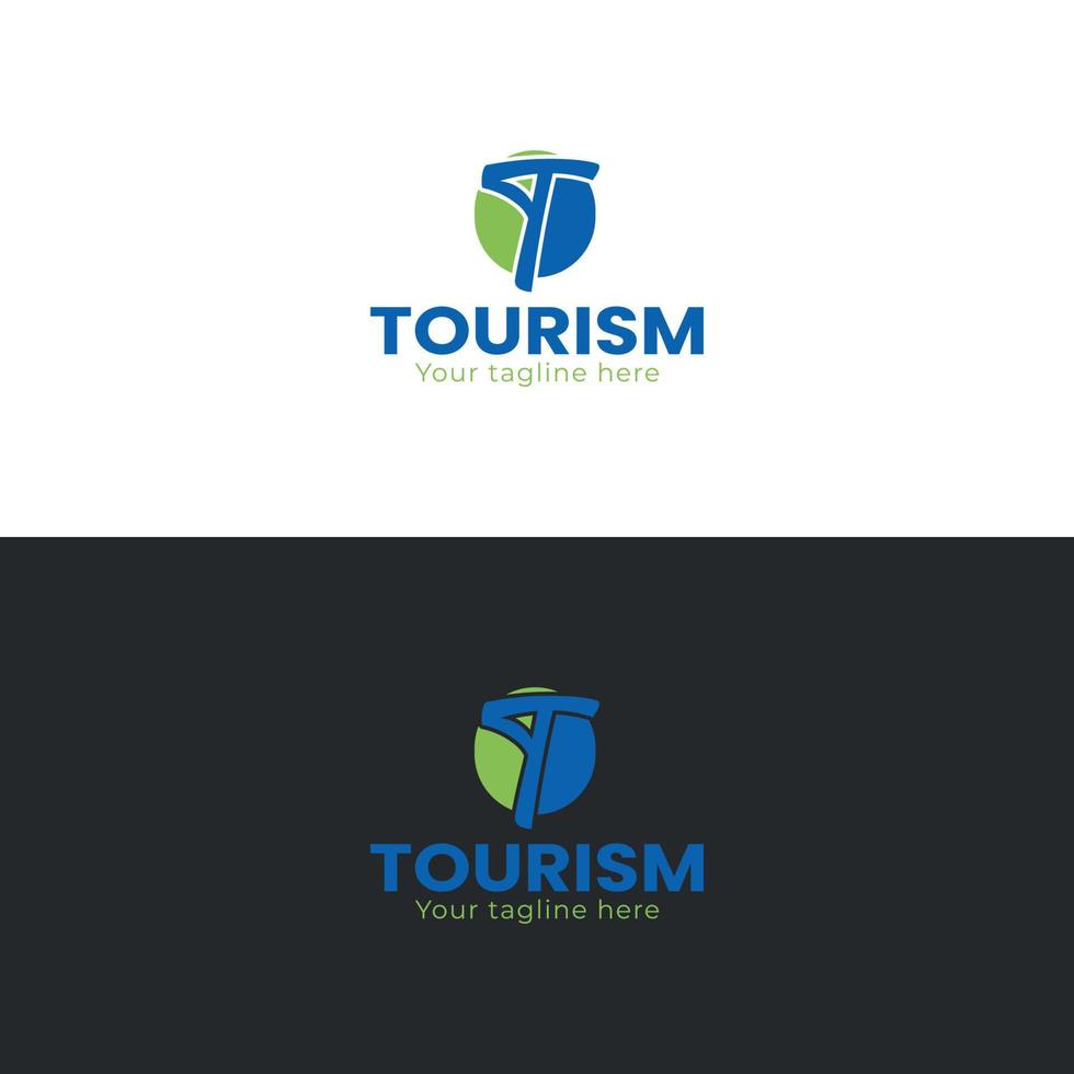 Tourism Logo Design Vector Illustration