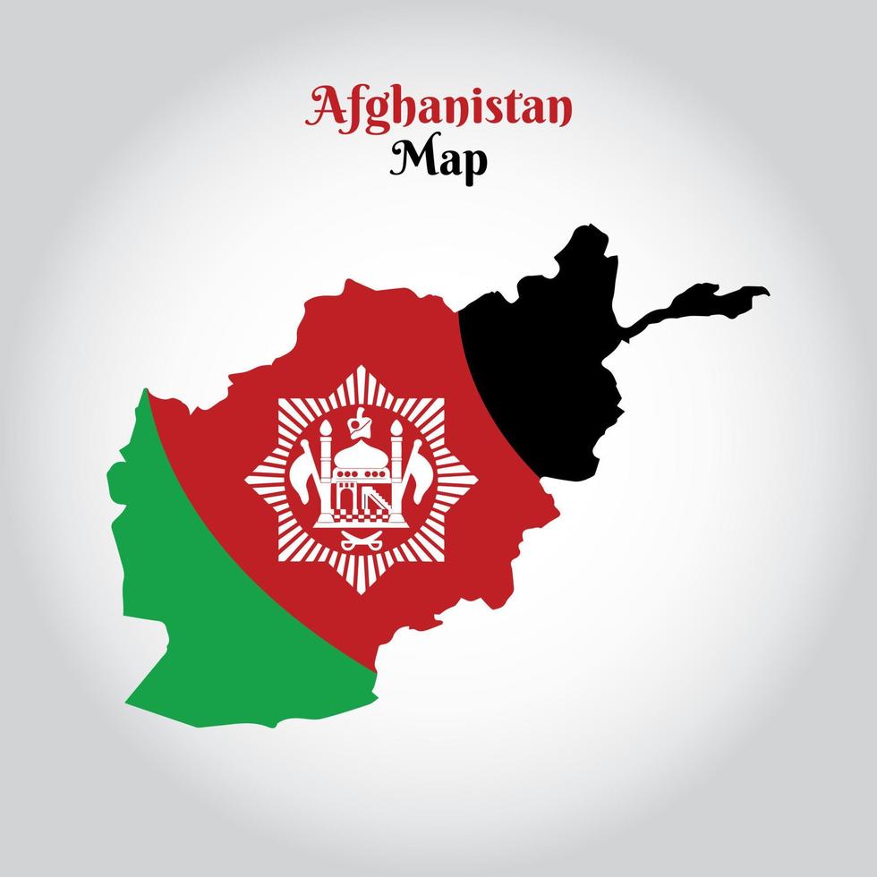 mapa vectorial de la ilustración de afganistán vector
