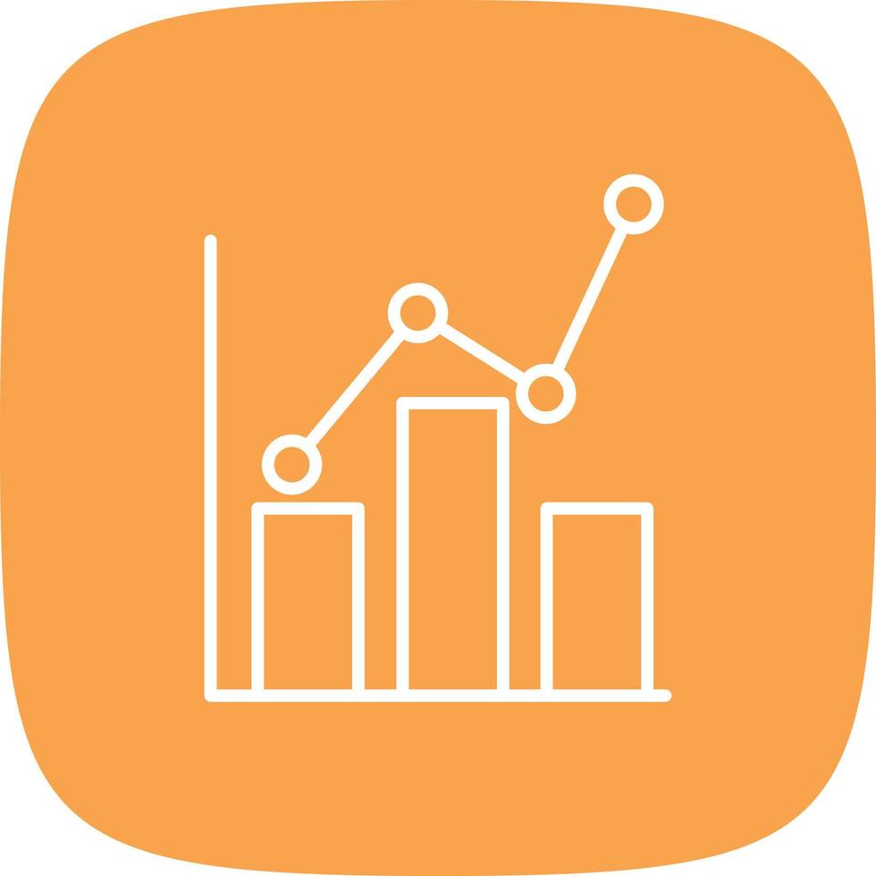 Statistics Line Round Corner vector