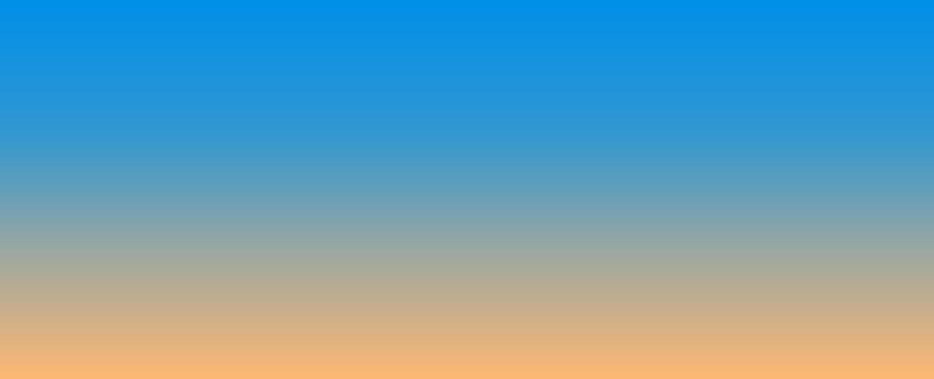 Blue Yellow Gradient Background Banner with Sunset Sky vector