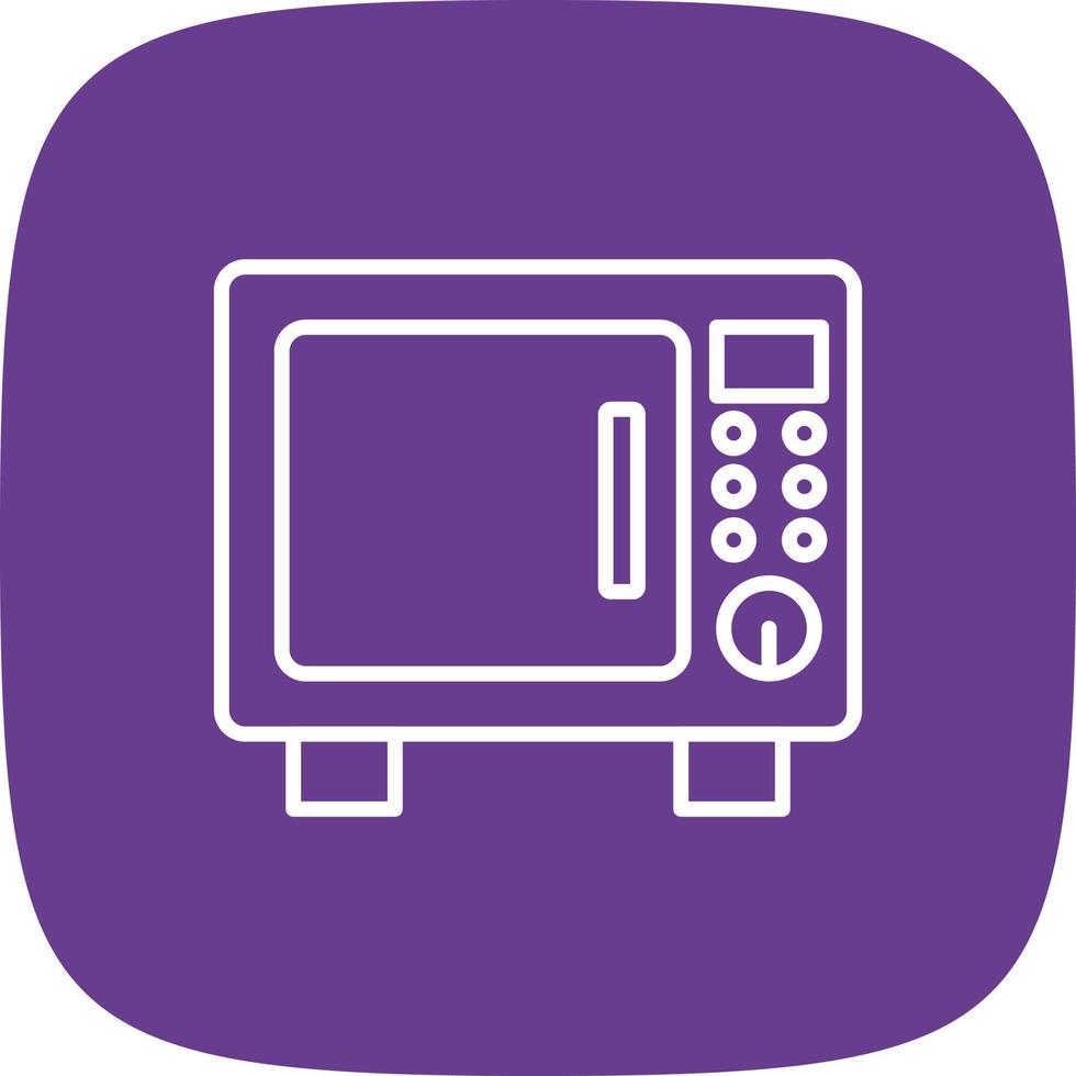 Oven Line Round Corner vector