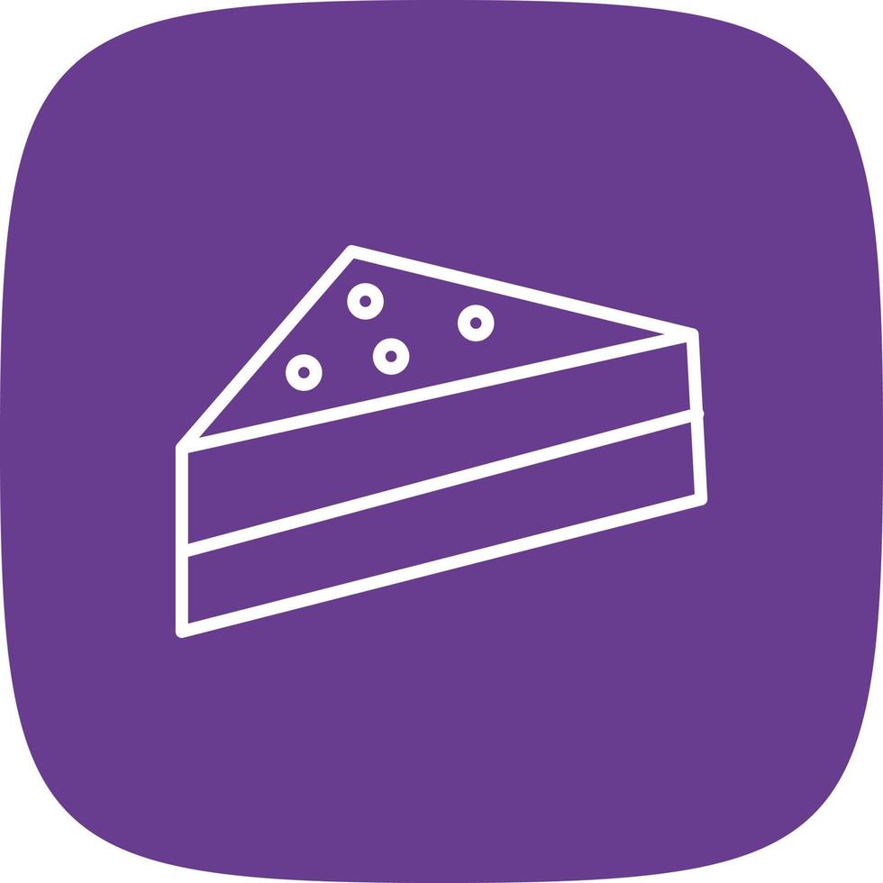 Cake Line Round Corner vector