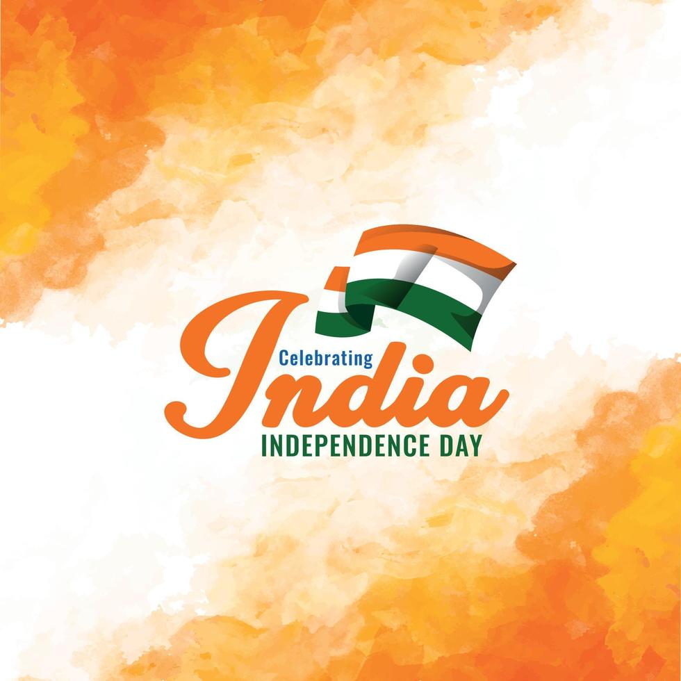 Celebrating India Independence Day Illustration vector