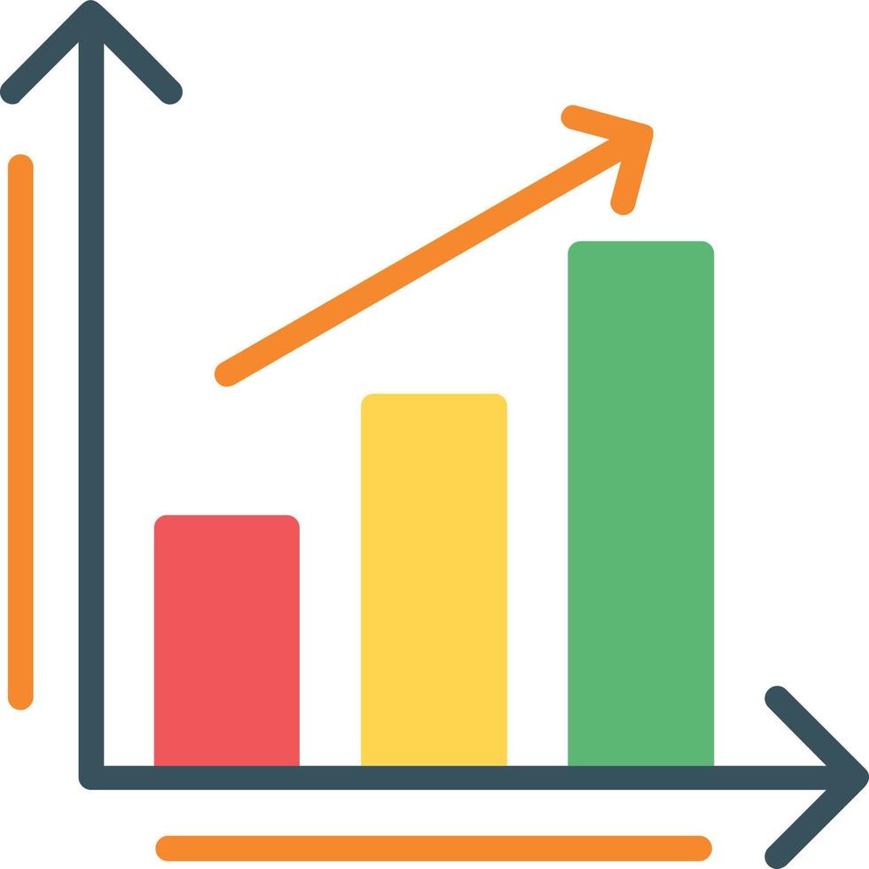 Bar Chart Vector Flat Icon