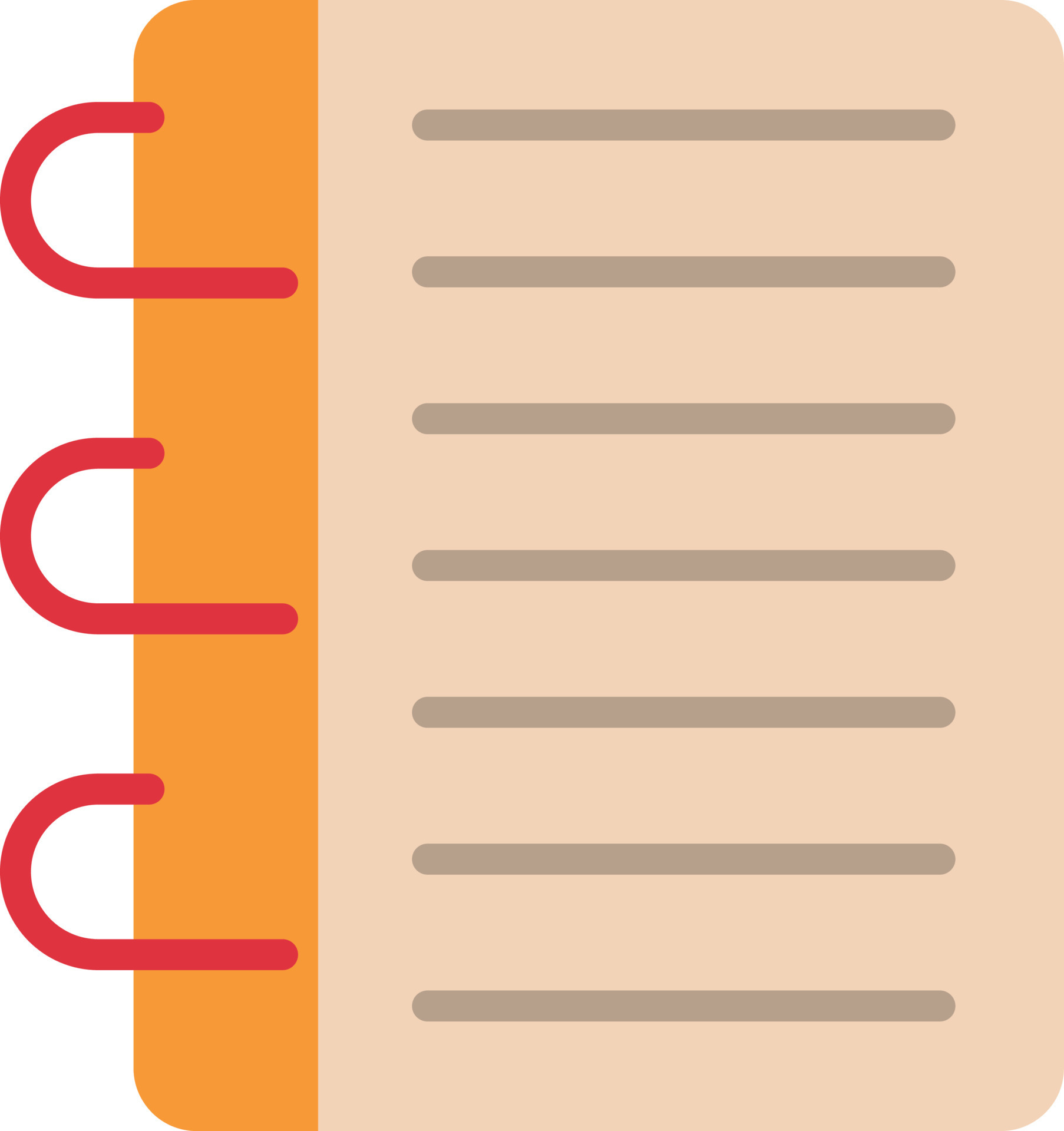 Notebook Flat Icon 10035526 Vector Art at Vecteezy