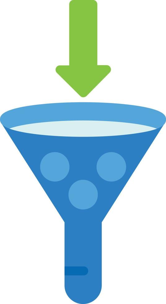 Funnel  Flat Icon vector