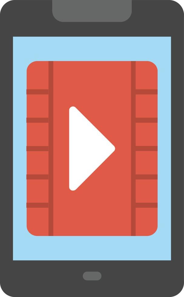 Video Flat Icon vector