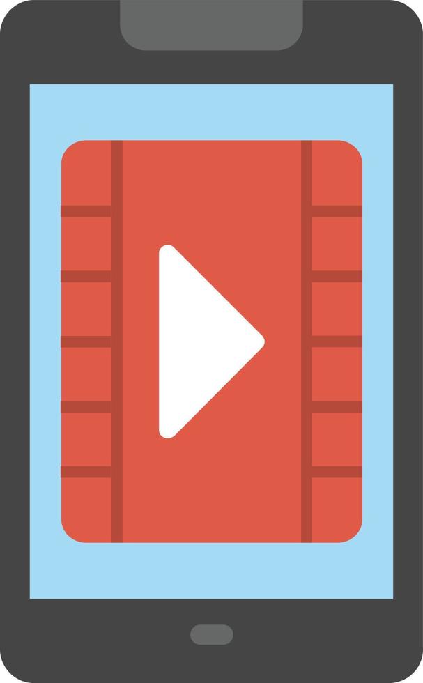 Video Flat Icon vector