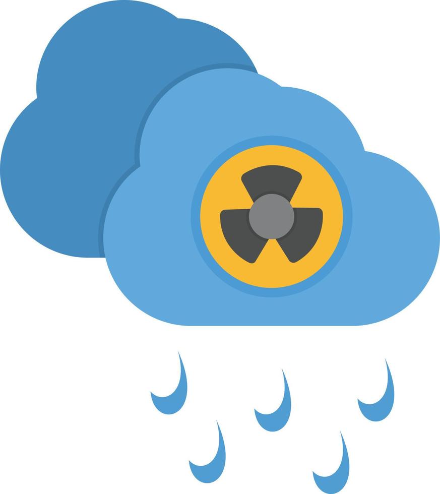 Acid Rain Flat Icon vector