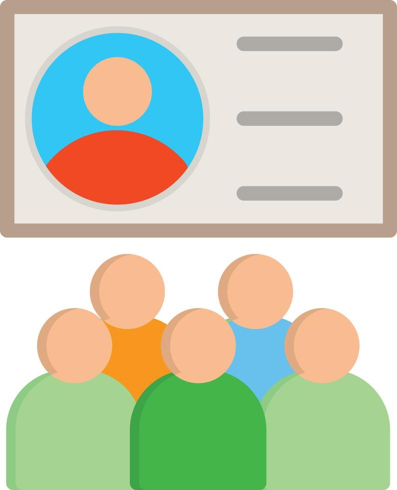 Seminar Flat Icon vector