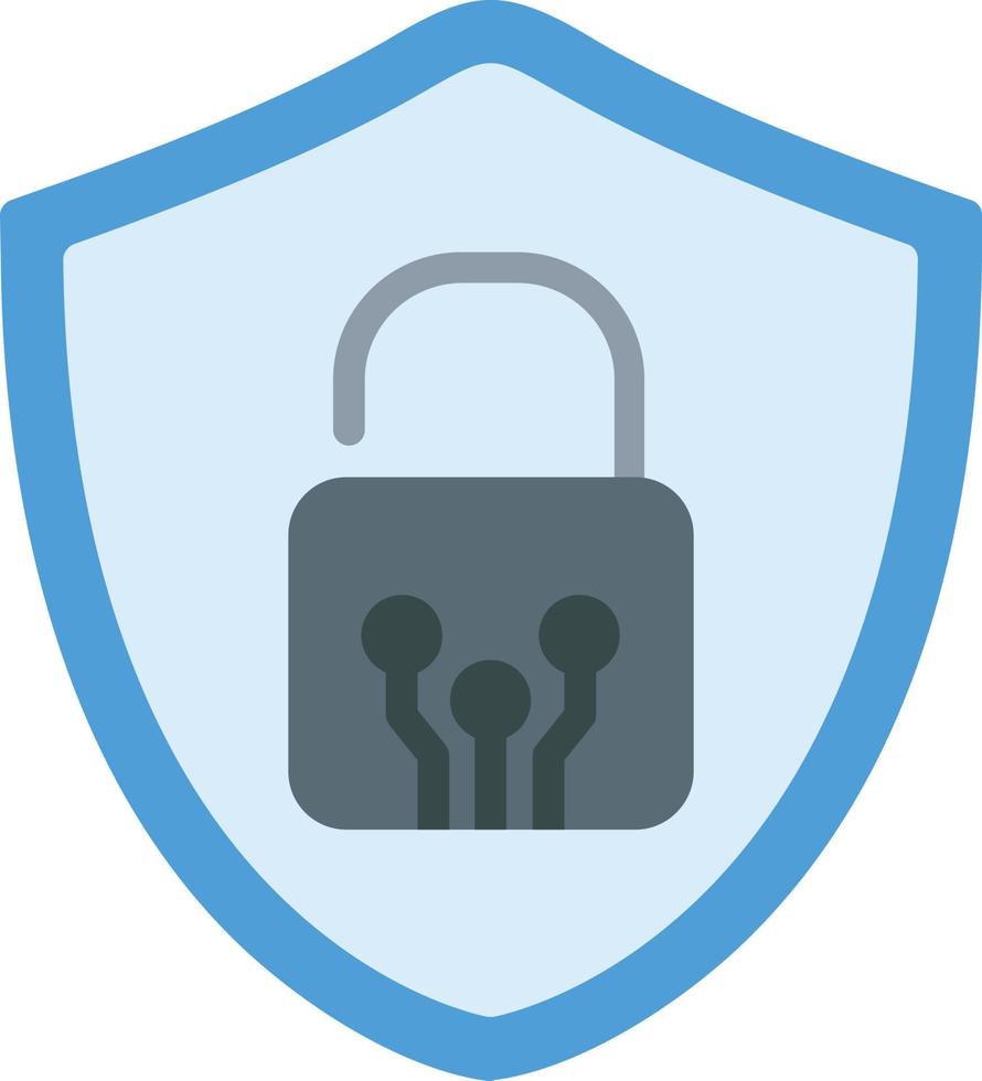 icono plano de vector de seguridad