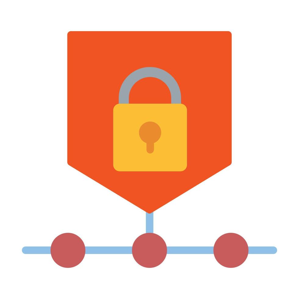 Security Flat Icon vector