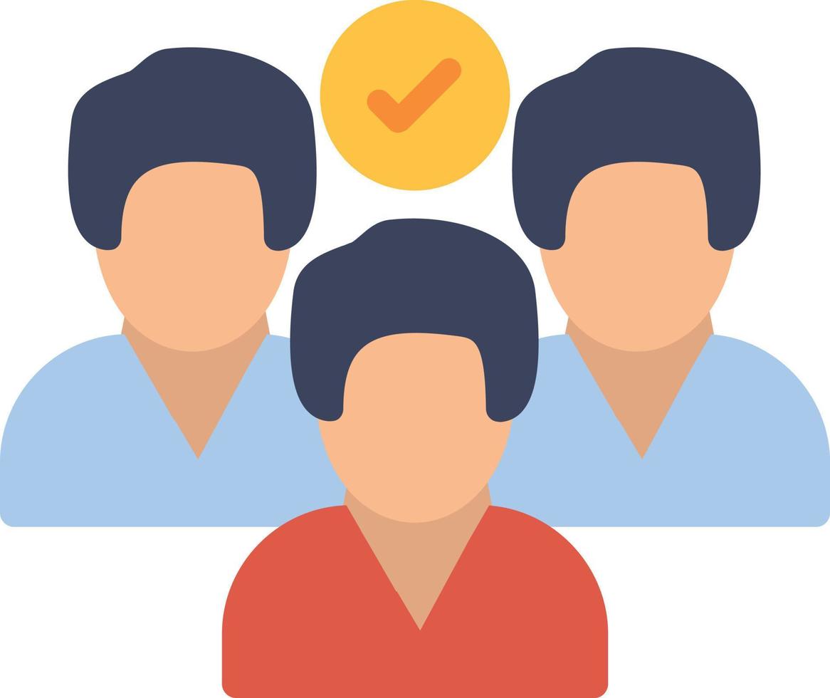Group Flat Icon vector