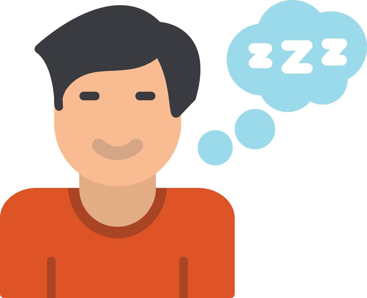 Sleeping Flat Icon vector