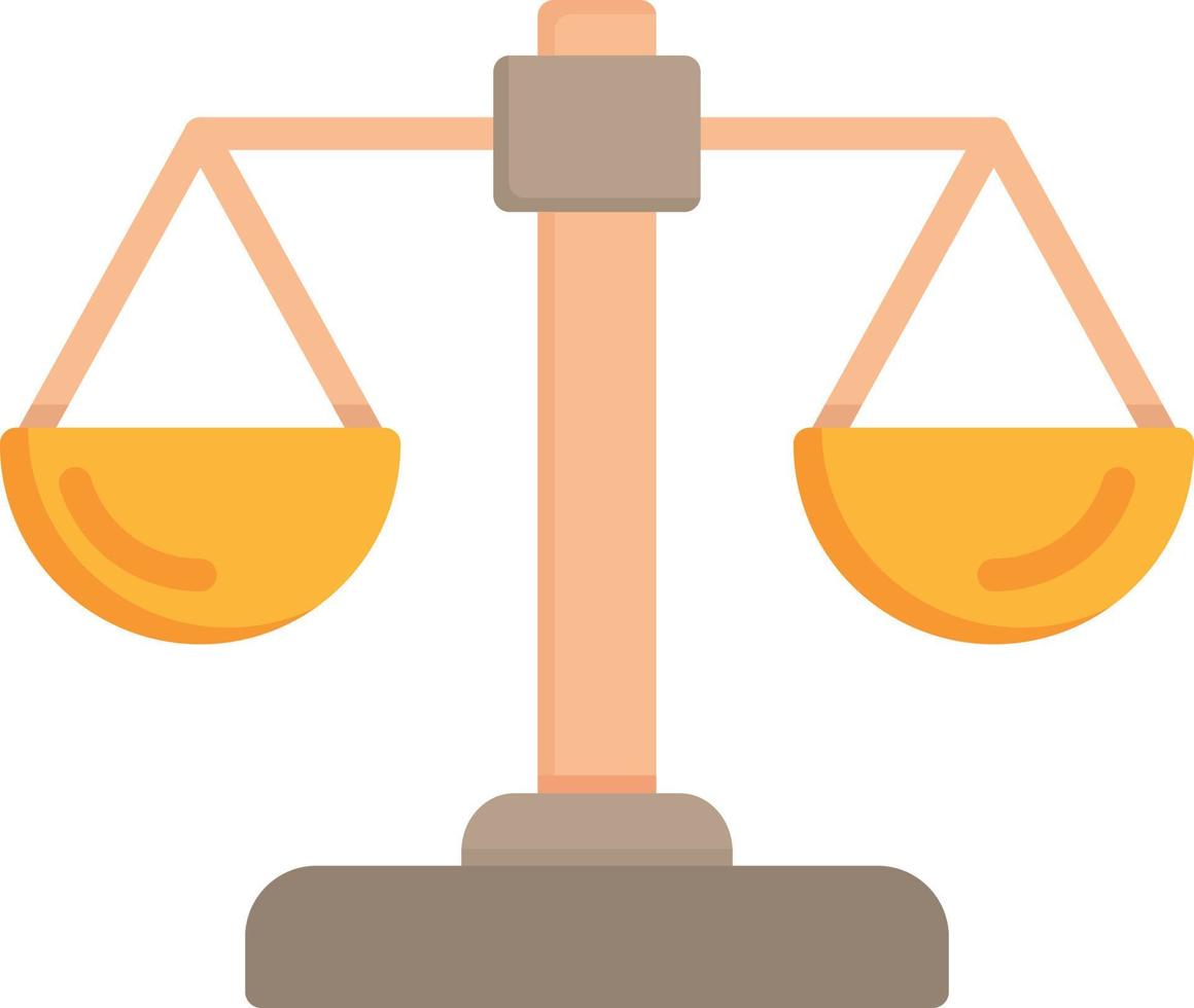 Balance Scale Flat Icon vector