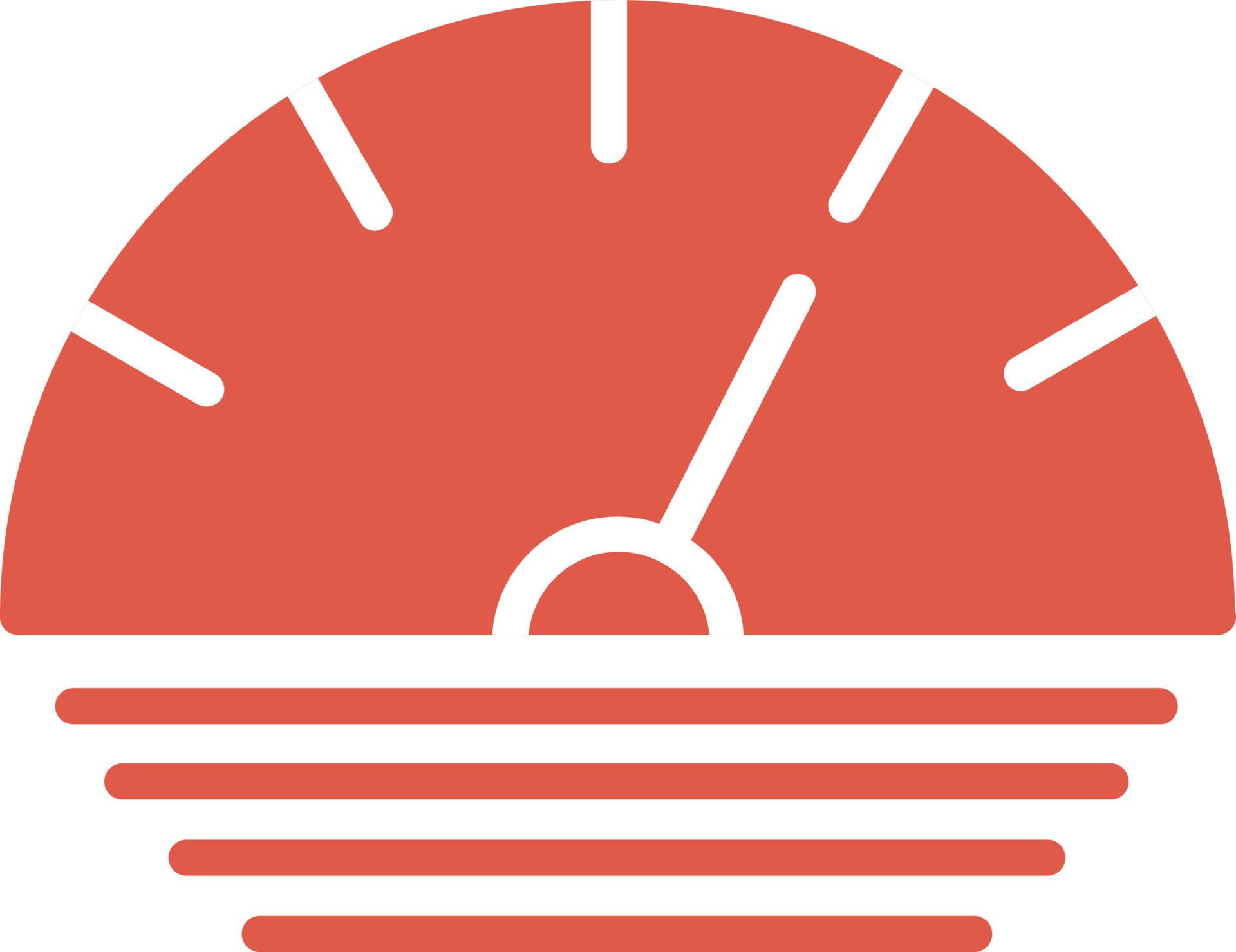 Speedo Meter Flat Icon 10035920 Vector Art at Vecteezy