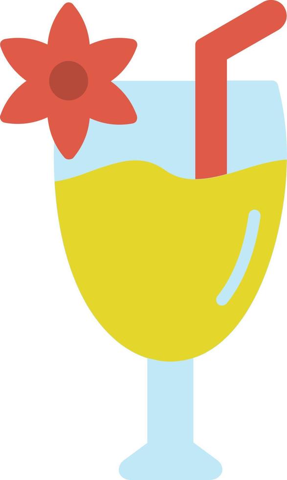 Cocktail Flat Icon vector