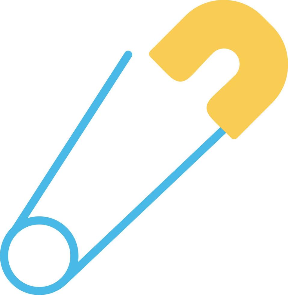 Safety Pin Flat Icon vector