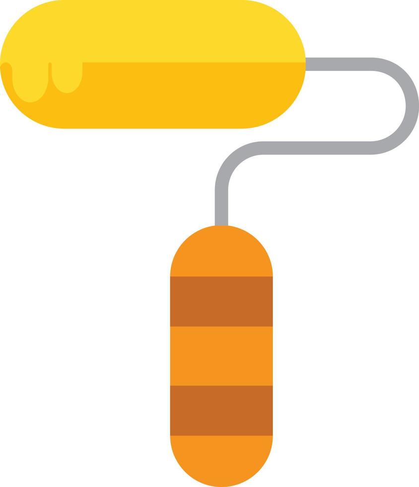 Paint Roller Flat Icon vector