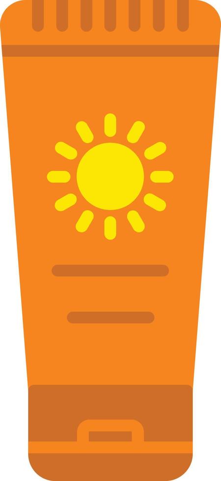 Sunblock Flat Icon vector