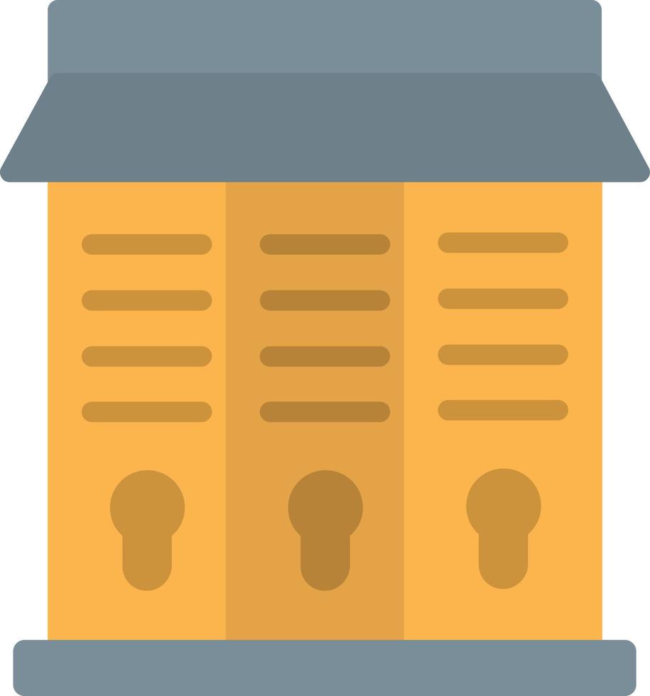 Lockers Flat Icon vector