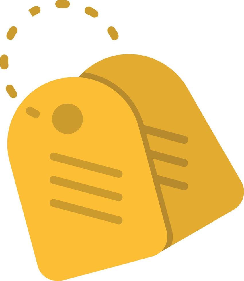 Dog Tag  Flat Icon vector