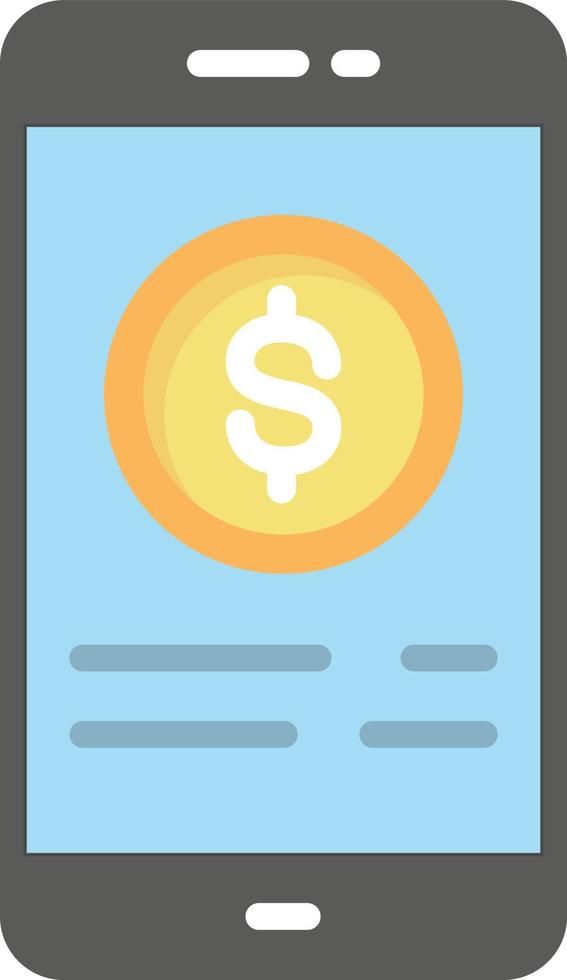 Online Transaction Flat Icon vector