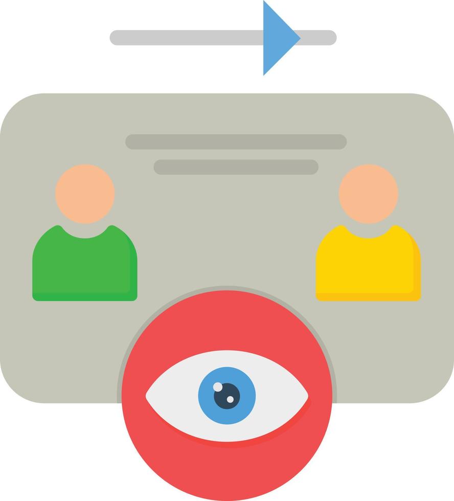 Viewrs Flat Icon vector