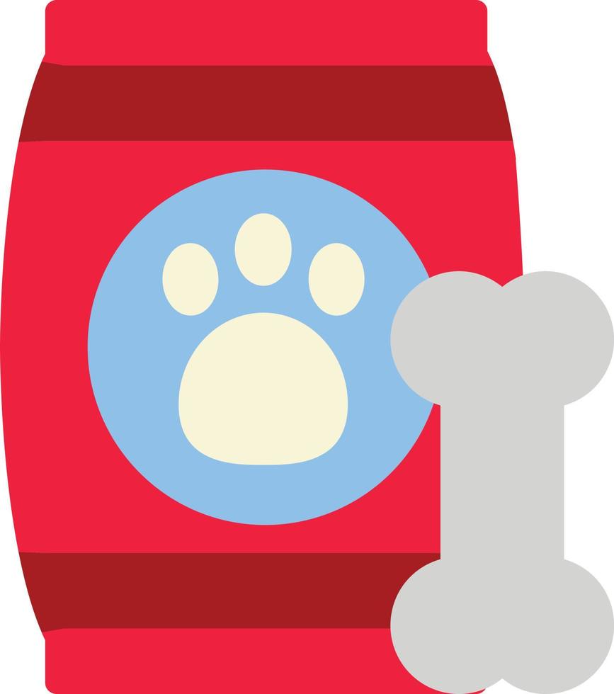 Pet Food Flat Icon vector