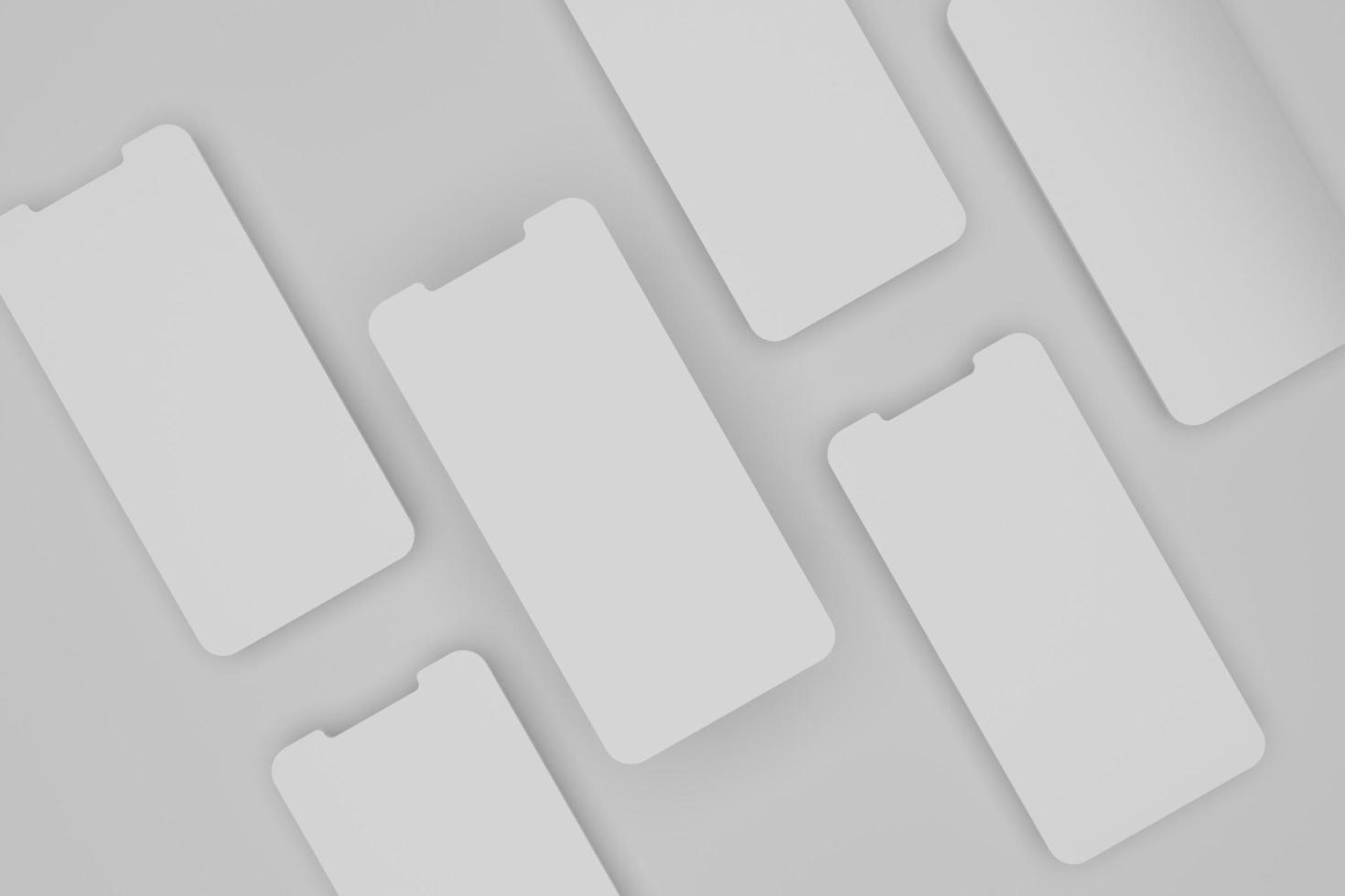 Smartphone 3d screen presentation for mockup photo