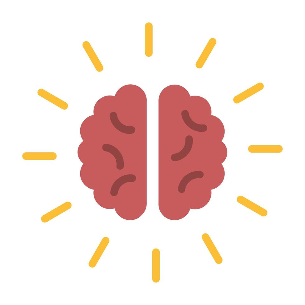 Brain Flat Icon vector