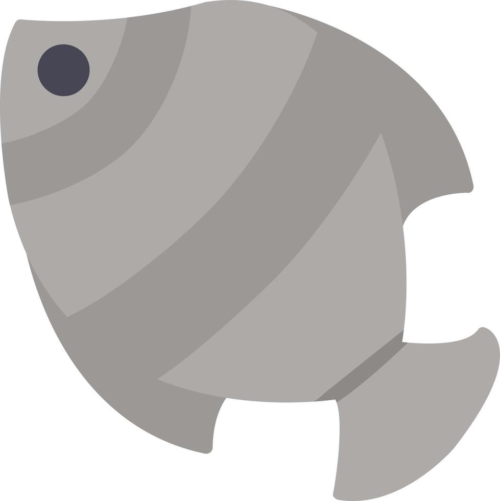 icono de pescado plano vector