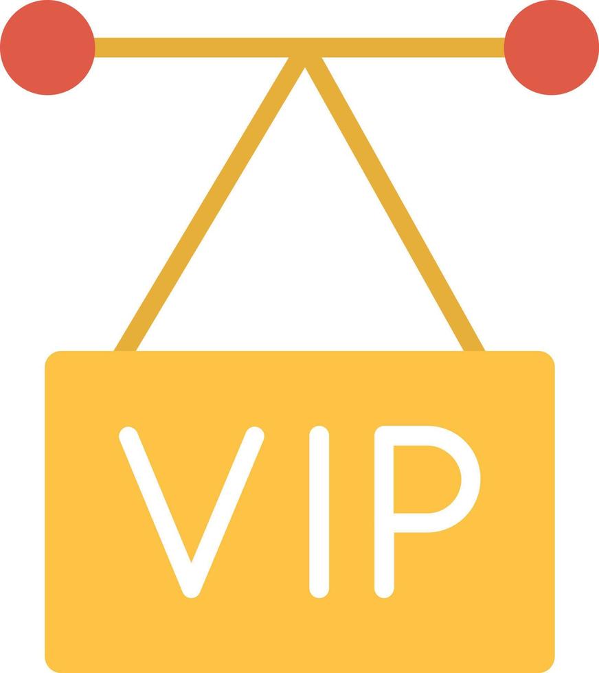 Vip Flat Icon vector