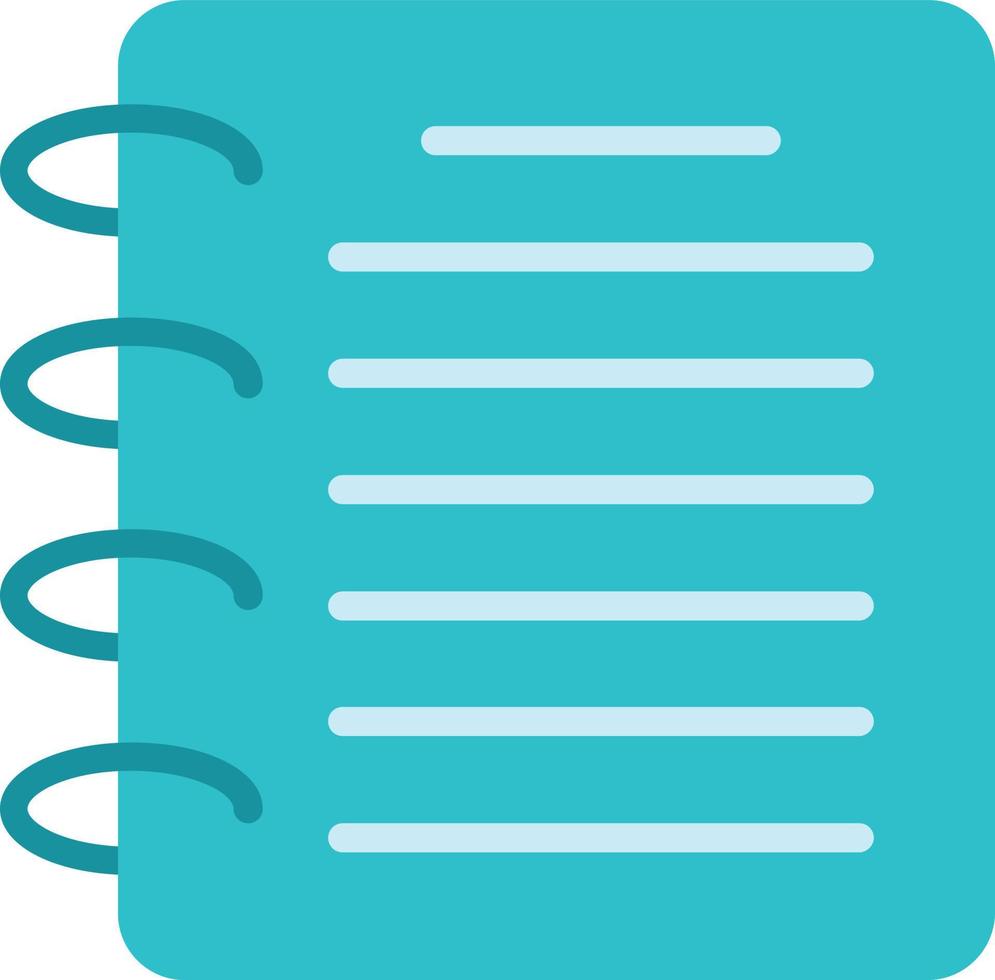 Notepad Vector Flat Icon