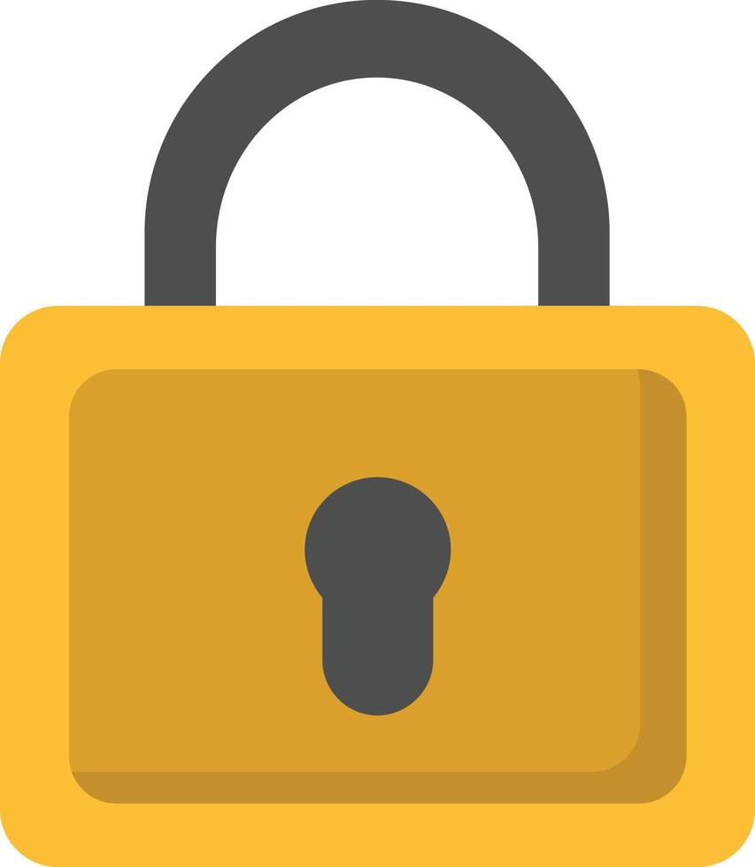 Lock Flat Icon vector