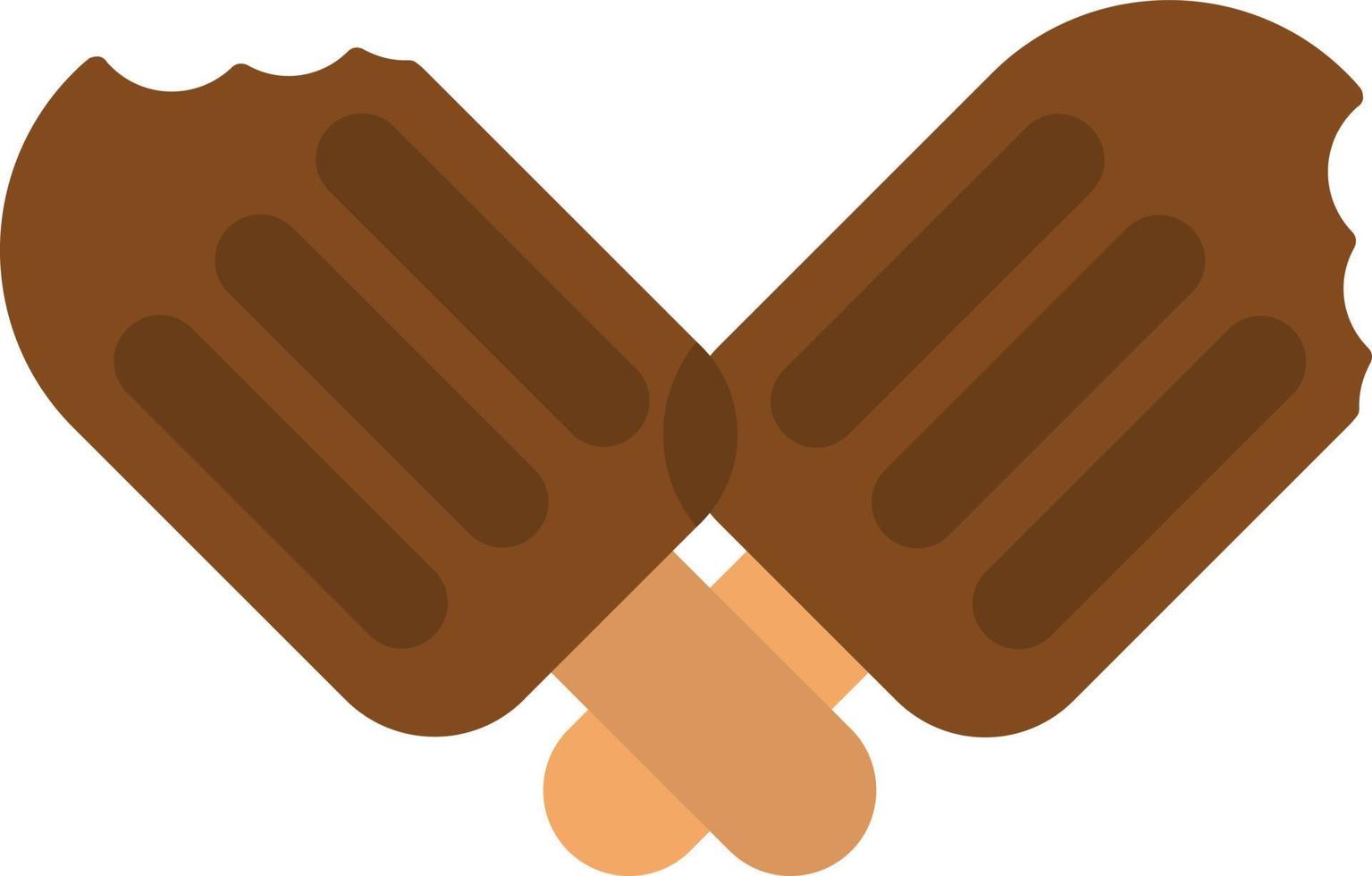 helado icono plano vector