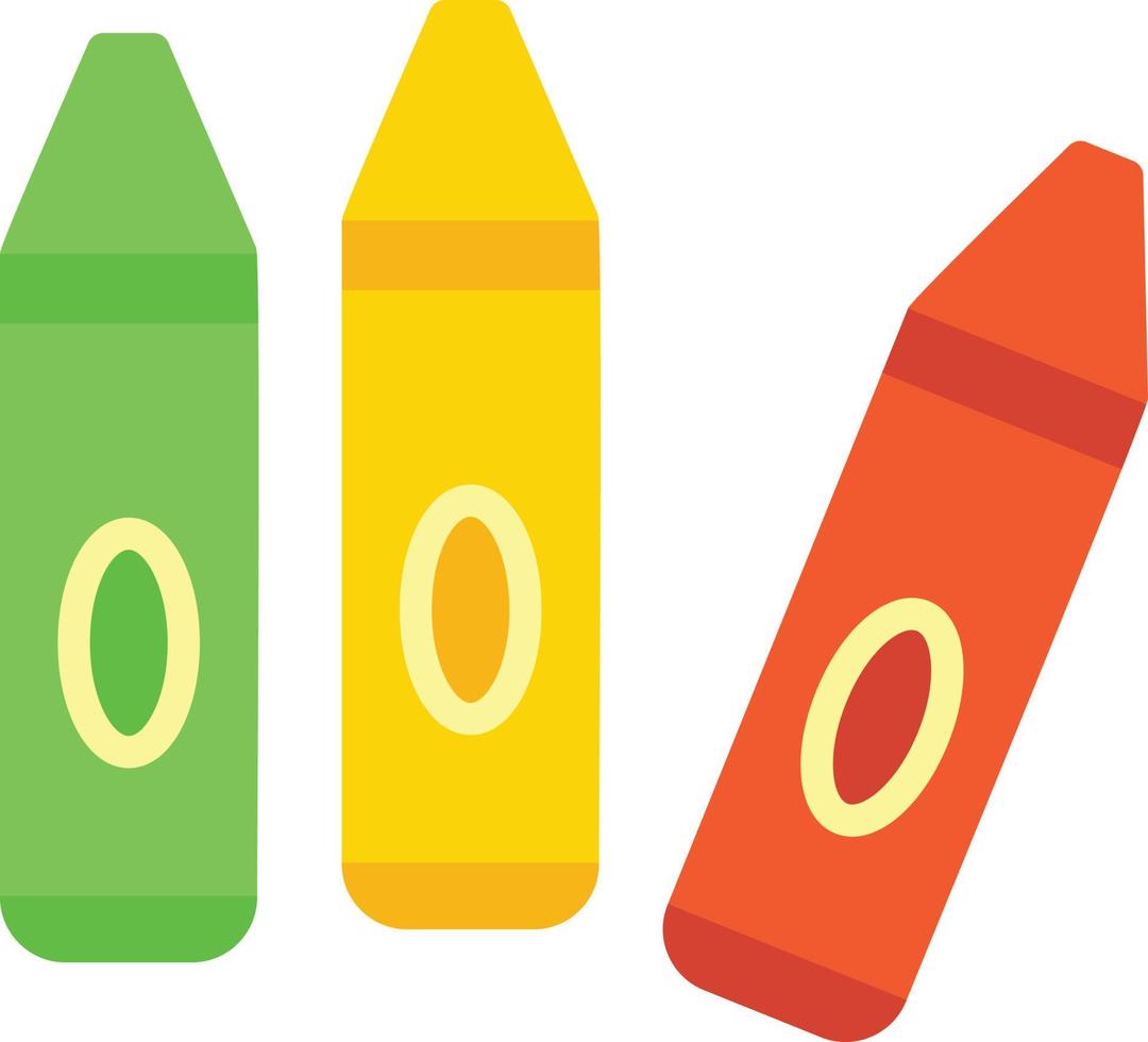 Crayon Flat Icon vector