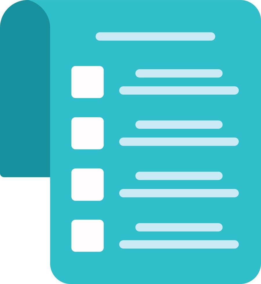 Check List Vector Flat Icon