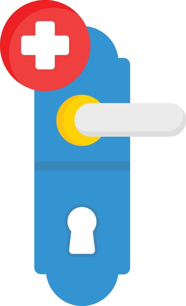 Door Handle Flat Icon vector