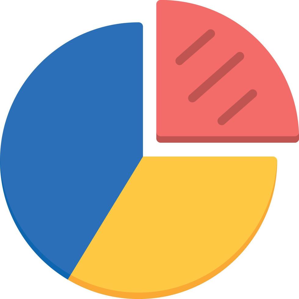 Pie Chart  Vector Flat Icon