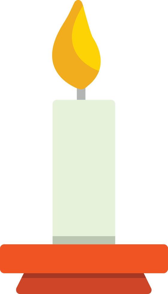 Candle Flat Icon vector