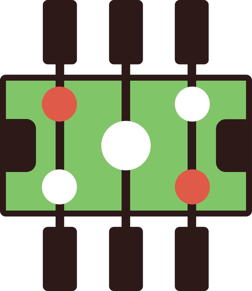 icono plano de futbolín vector