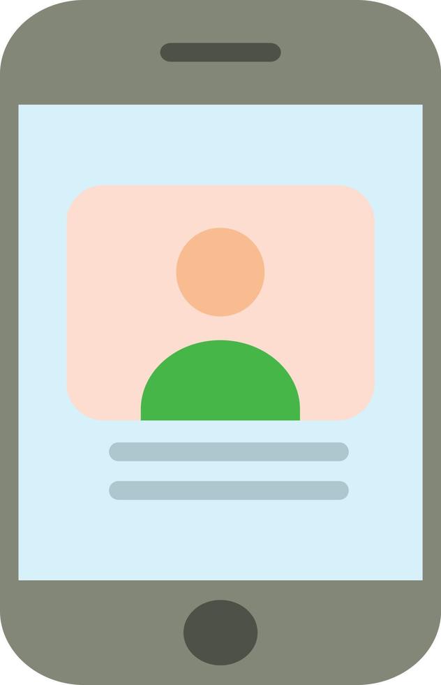 Youtuber  Flat Icon vector