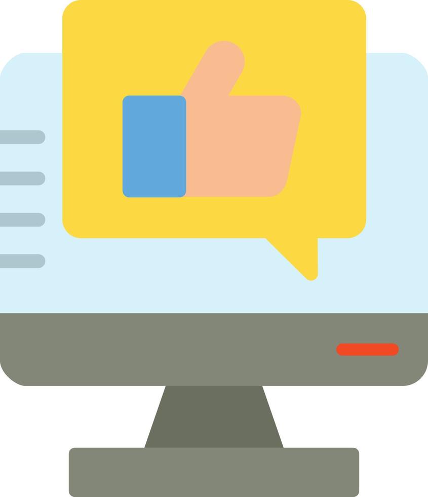 Like Flat Icon vector