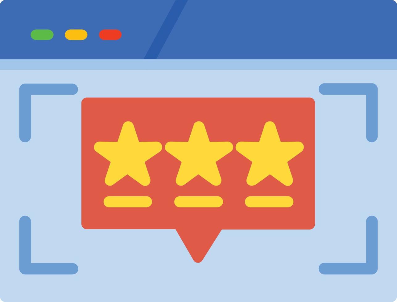 Rating Flat Icon vector