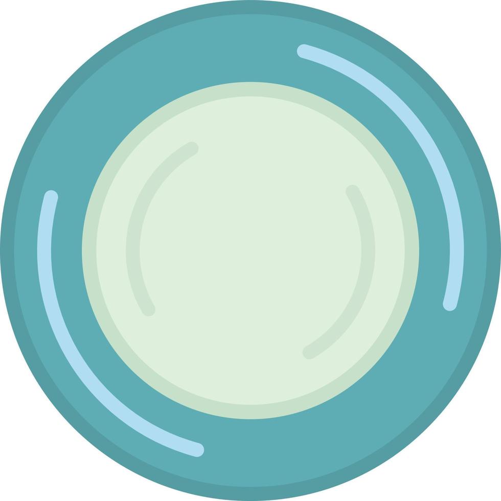 Plate Flat Icon vector