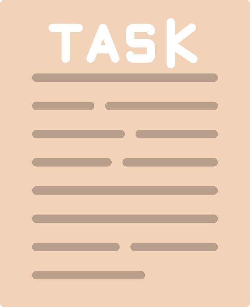 Task Flat Icon vector