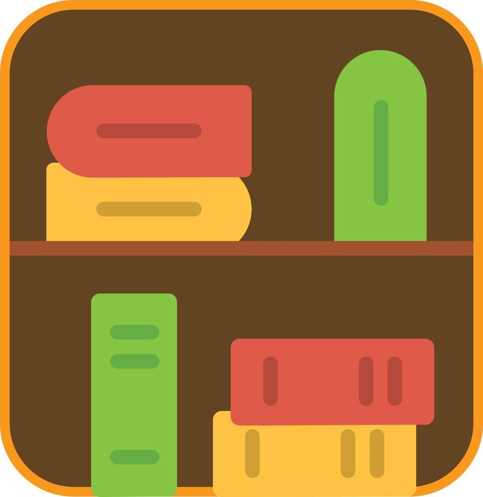 Library Flat Icon vector