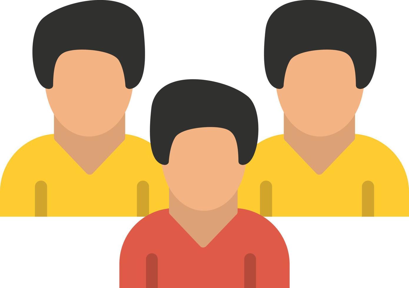 Group Flat Icon vector