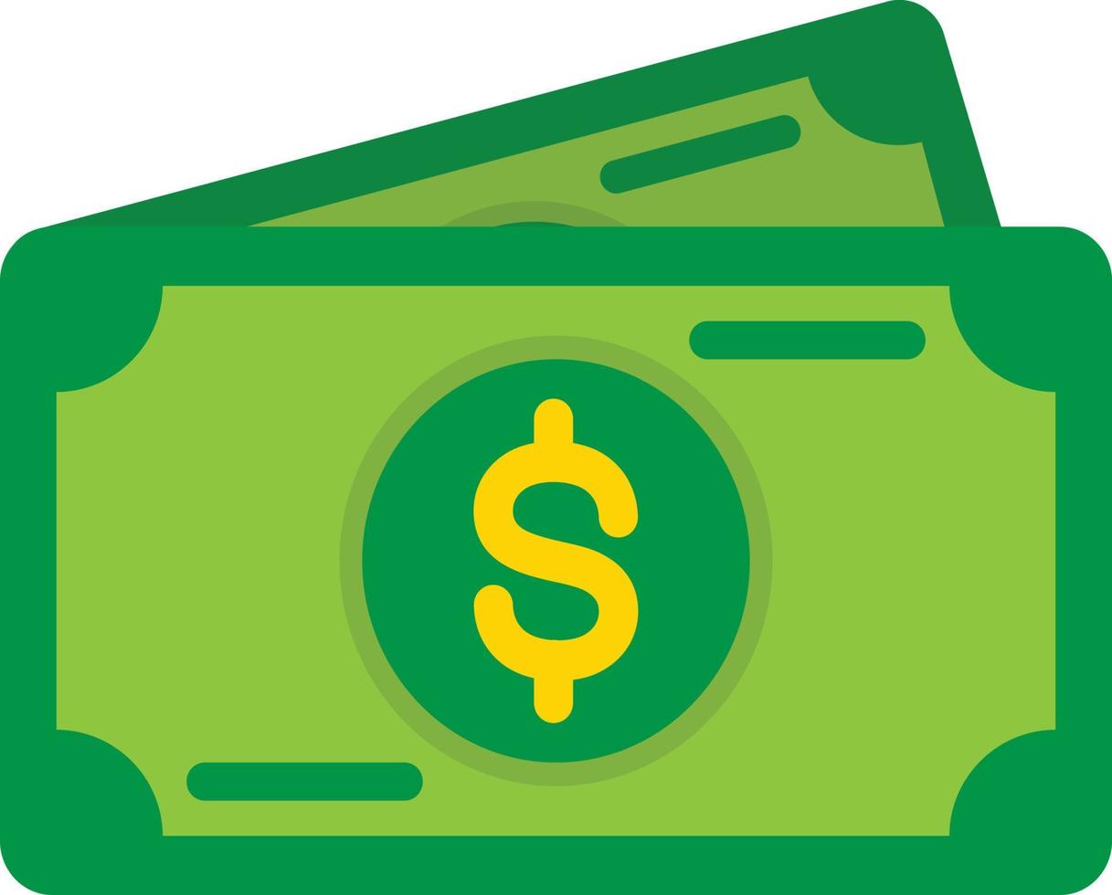 Cash Flat Icon vector